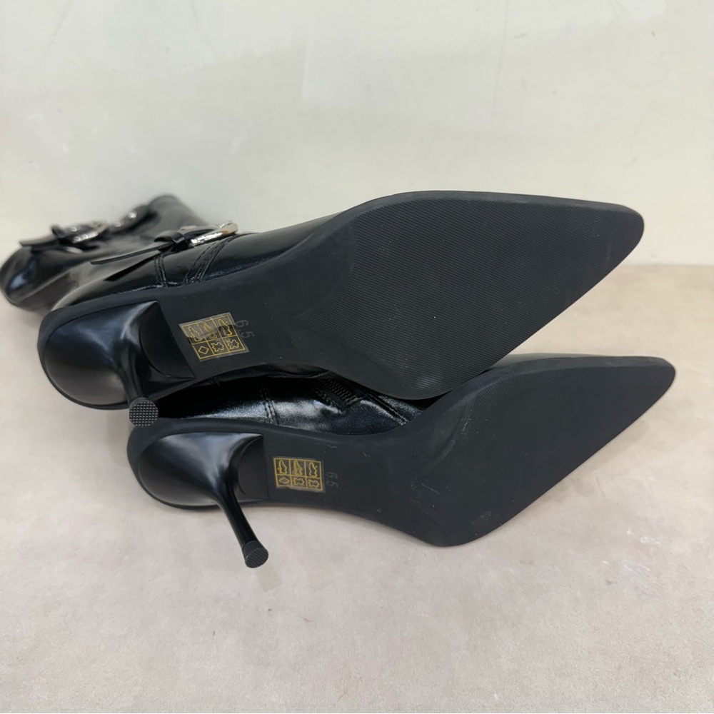 Jeffery Campbell Ride Along Black Women's Boots size 6.5 - Picture 6 of 7